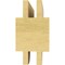 Ekena Millwork 4"W x 8"D x 4"H Wide Bryant Rough Cedar Woodgrain TimberThane Corbel, Primed Tan CORUR04X08X04BRYRCPR - alternate 2